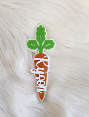 Carrot Easter Basket Name Tag